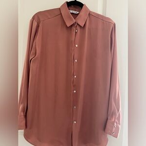 Zara satin effect shirt
